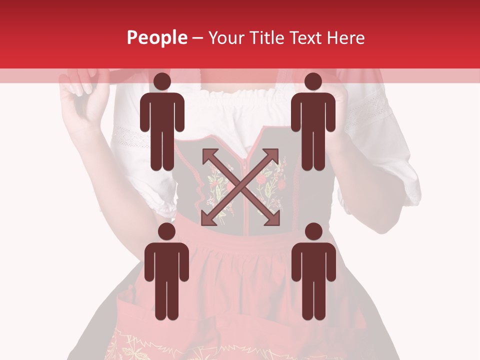 Posing Teens Face PowerPoint Template