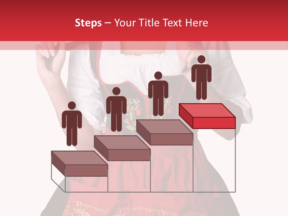 Posing Teens Face PowerPoint Template