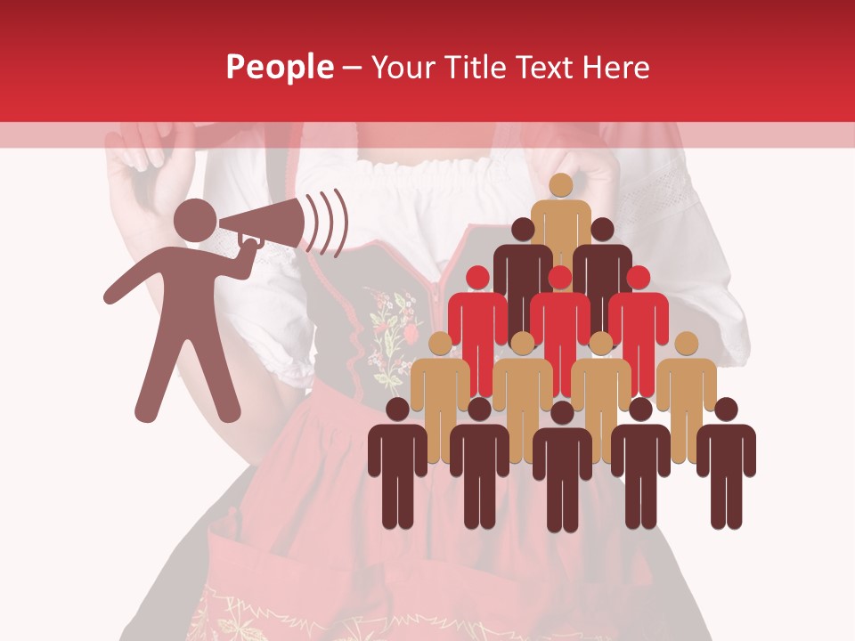 Posing Teens Face PowerPoint Template