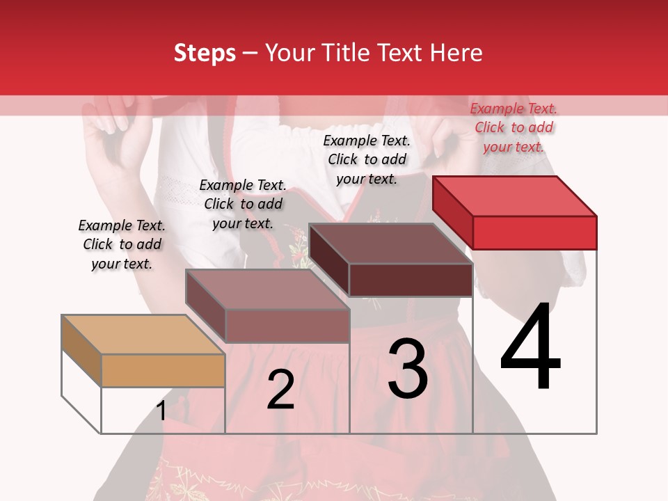 Posing Teens Face PowerPoint Template