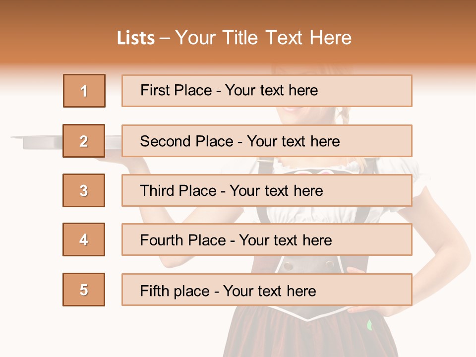 Holding Tray Ethnic PowerPoint Template