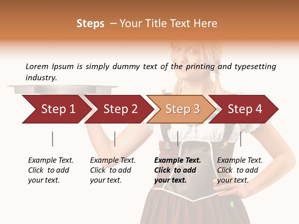 Holding Tray Ethnic PowerPoint Template
