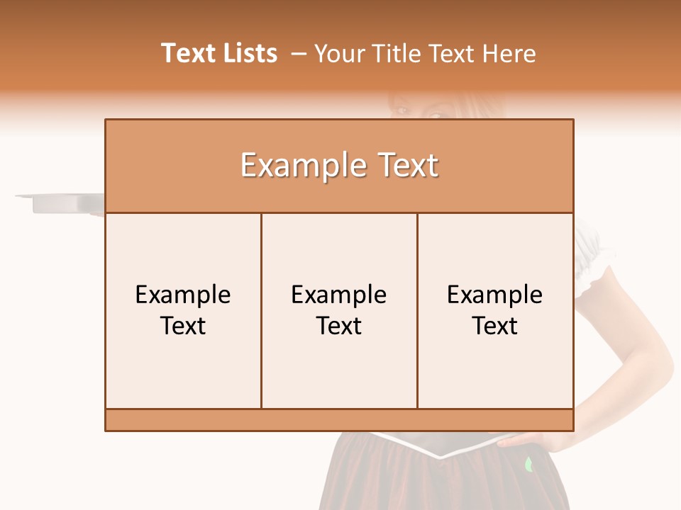 Holding Tray Ethnic PowerPoint Template