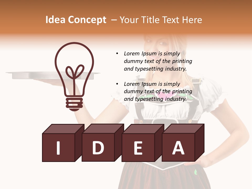 Holding Tray Ethnic PowerPoint Template