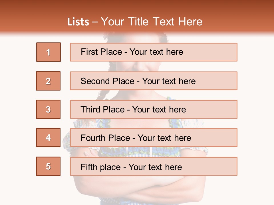 Isoliert Erotik Weiblich PowerPoint Template
