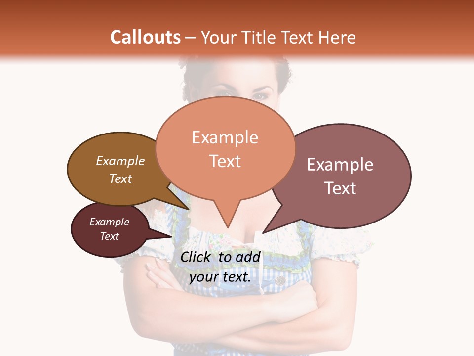 Isoliert Erotik Weiblich PowerPoint Template