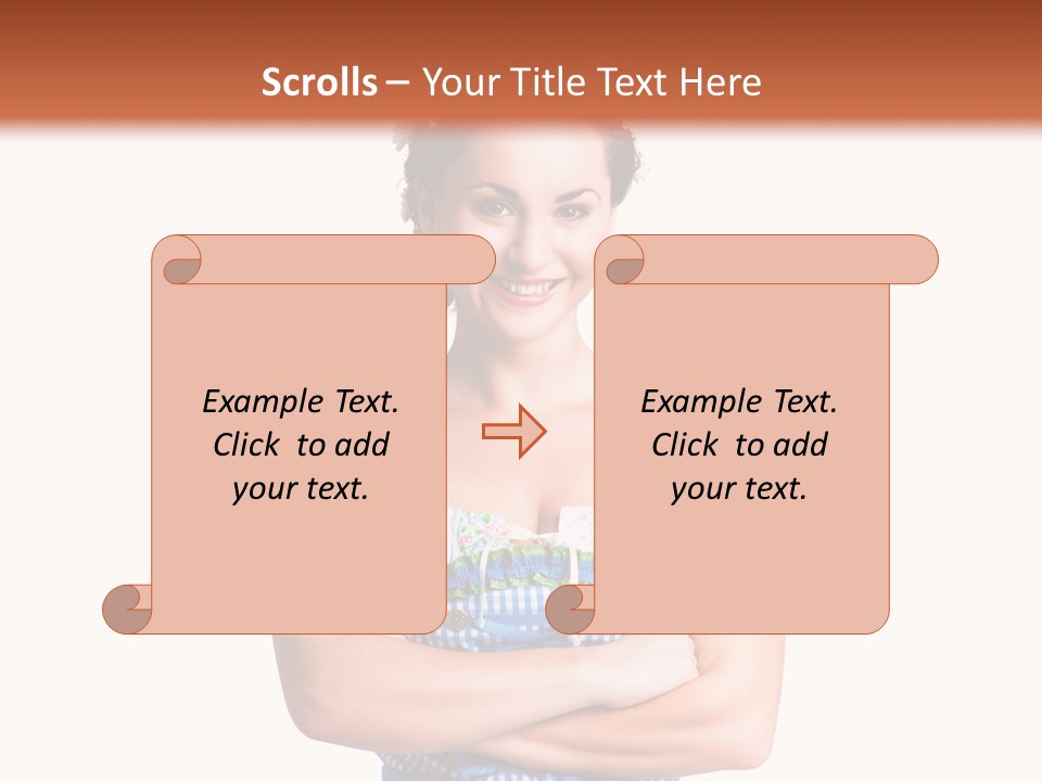 Isoliert Erotik Weiblich PowerPoint Template
