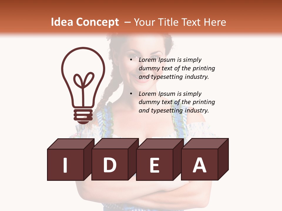 Isoliert Erotik Weiblich PowerPoint Template