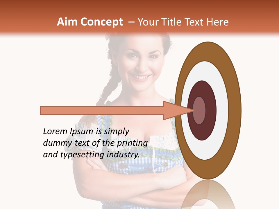 Isoliert Erotik Weiblich PowerPoint Template