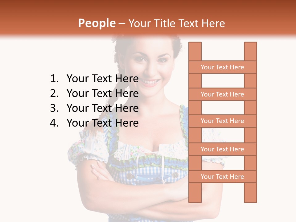 Isoliert Erotik Weiblich PowerPoint Template