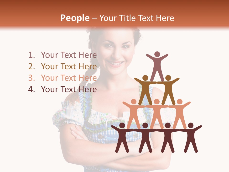 Isoliert Erotik Weiblich PowerPoint Template