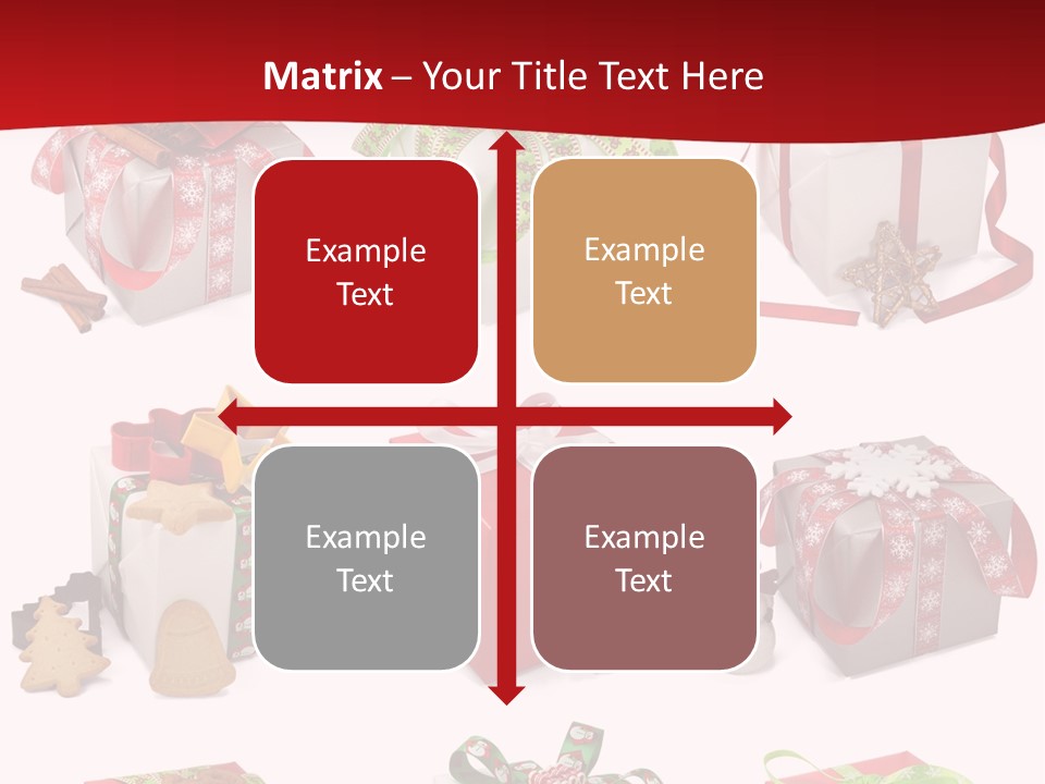 Deko Verpackt Bescherung PowerPoint Template
