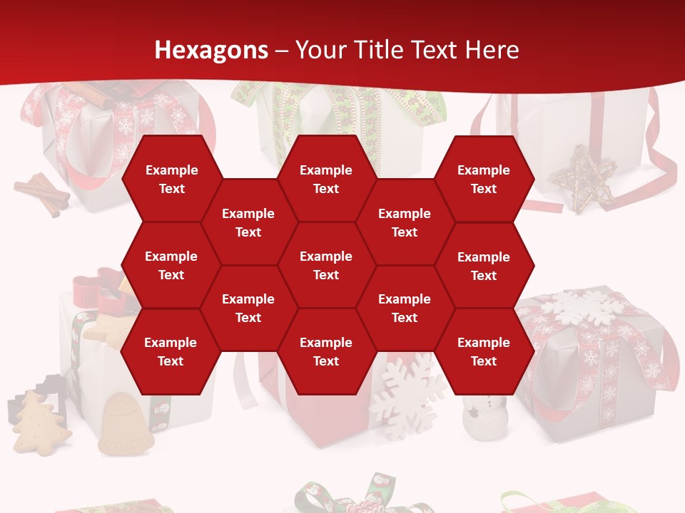 Deko Verpackt Bescherung PowerPoint Template