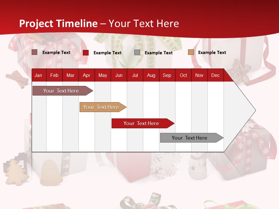 Deko Verpackt Bescherung PowerPoint Template