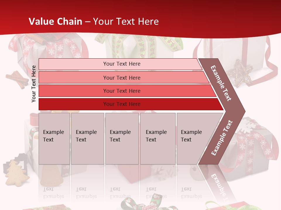 Deko Verpackt Bescherung PowerPoint Template