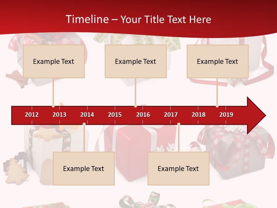 Deko Verpackt Bescherung PowerPoint Template
