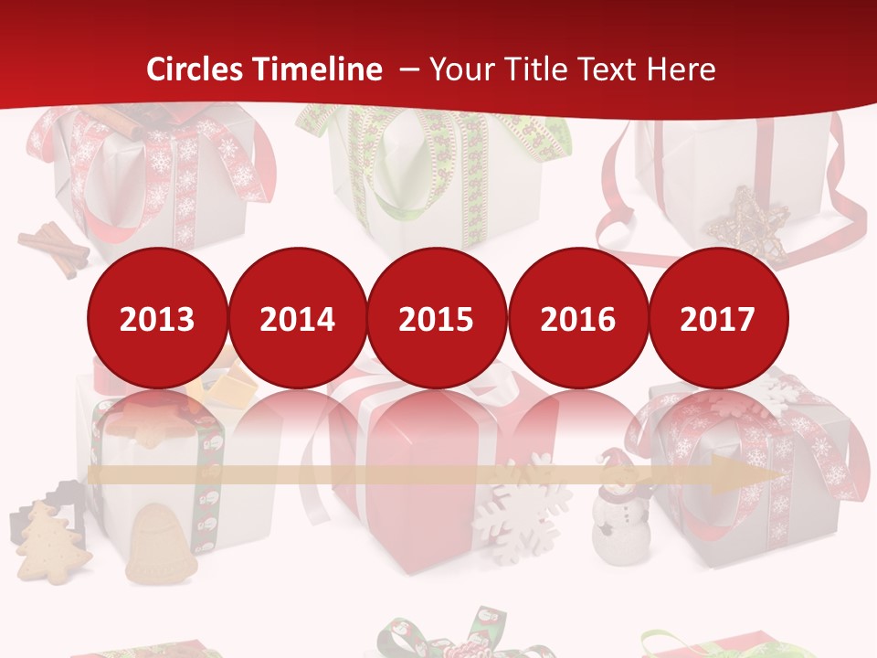 Deko Verpackt Bescherung PowerPoint Template