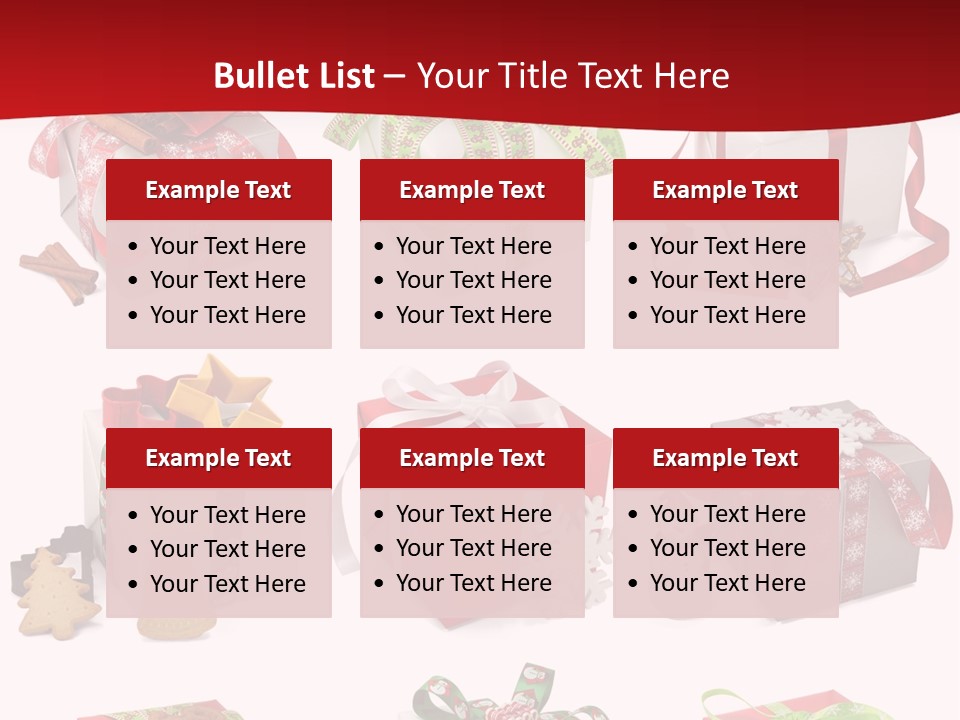 Deko Verpackt Bescherung PowerPoint Template