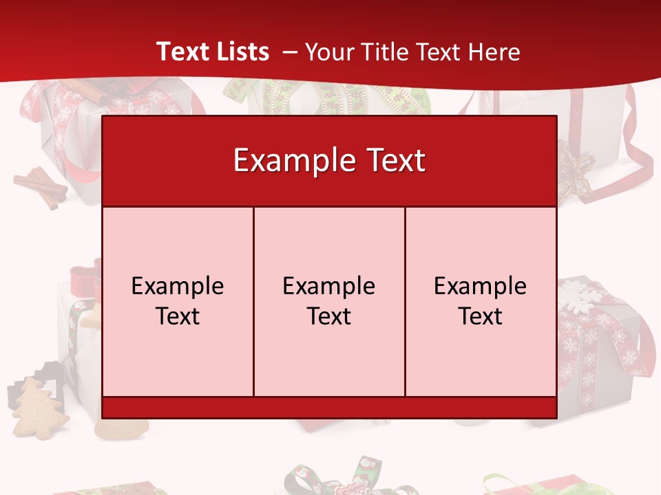 Deko Verpackt Bescherung PowerPoint Template
