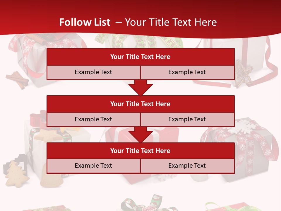 Deko Verpackt Bescherung PowerPoint Template