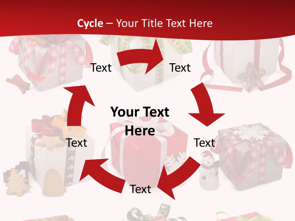 Deko Verpackt Bescherung PowerPoint Template