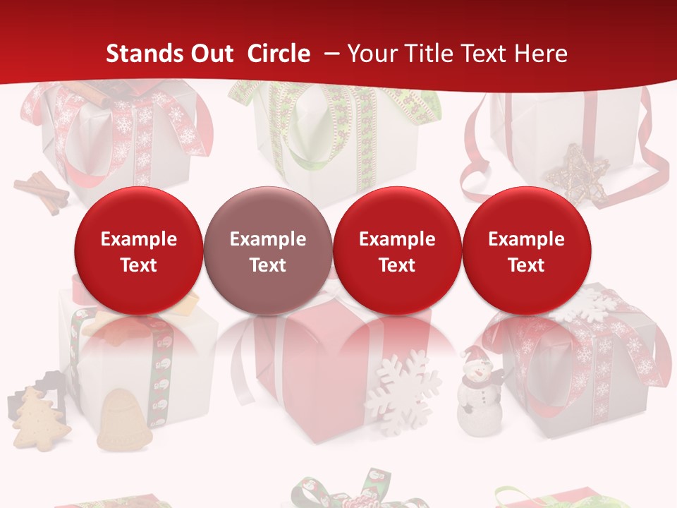 Deko Verpackt Bescherung PowerPoint Template