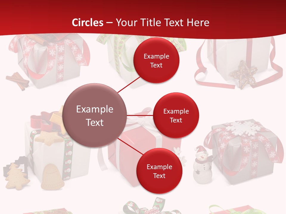 Deko Verpackt Bescherung PowerPoint Template