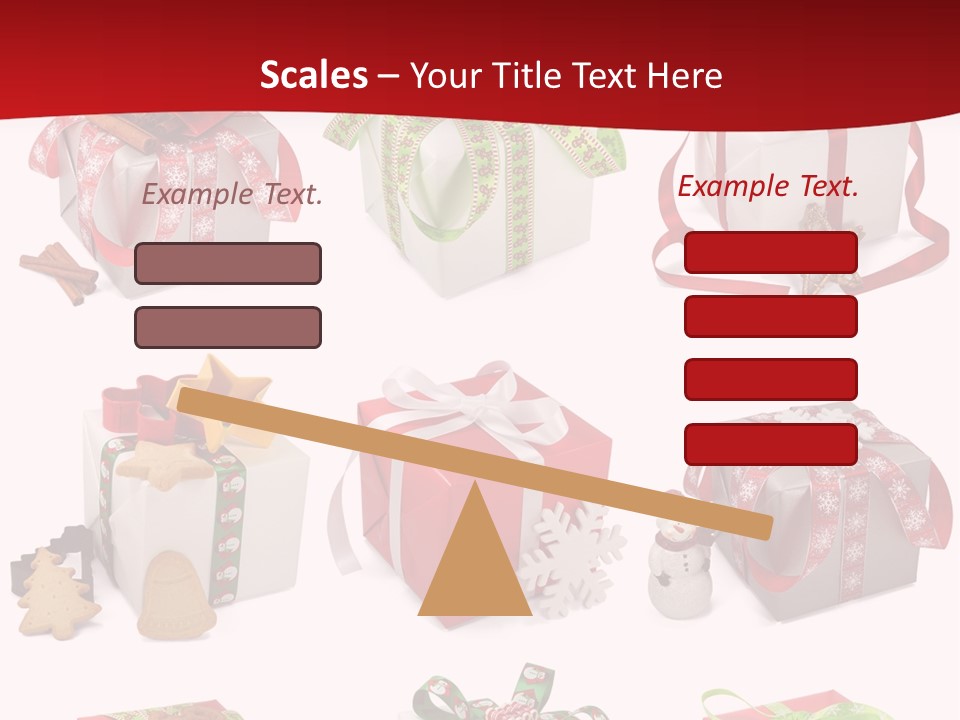 Deko Verpackt Bescherung PowerPoint Template
