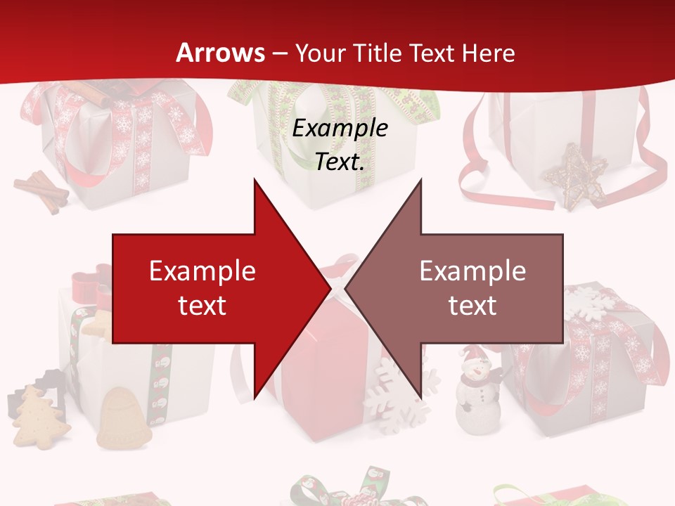 Deko Verpackt Bescherung PowerPoint Template