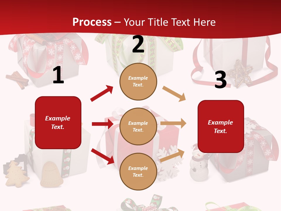Deko Verpackt Bescherung PowerPoint Template