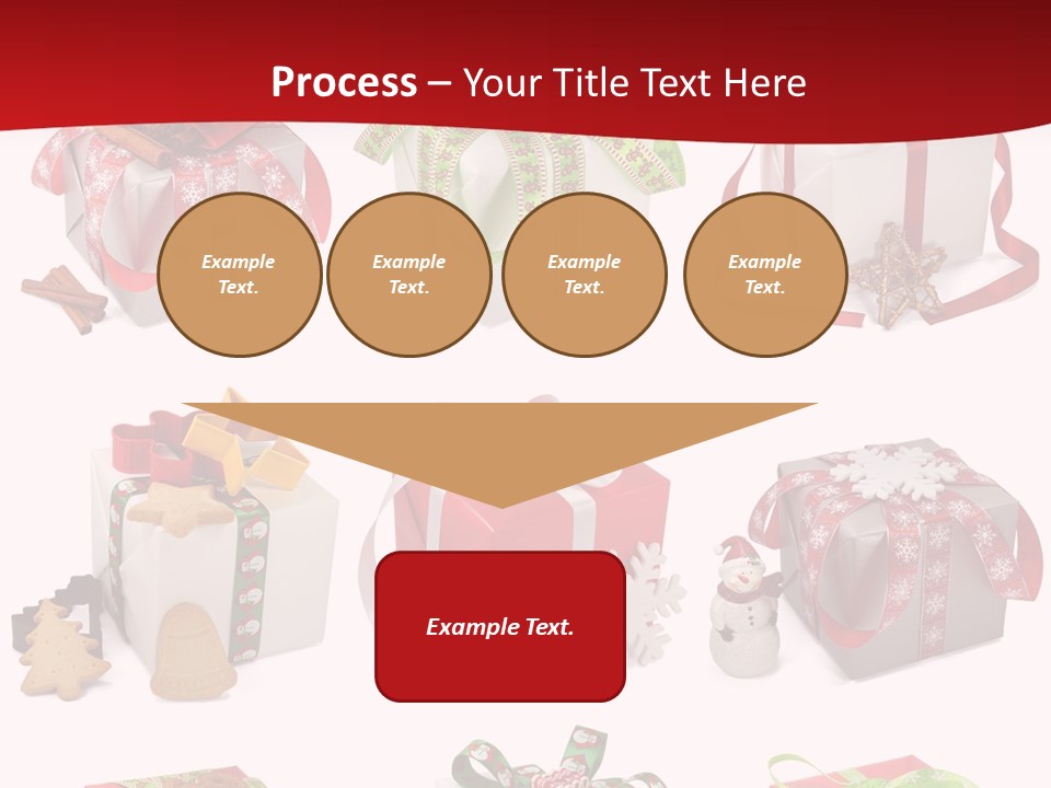 Deko Verpackt Bescherung PowerPoint Template