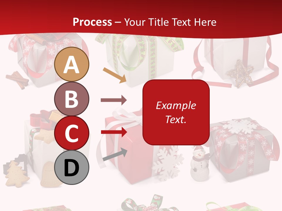 Deko Verpackt Bescherung PowerPoint Template