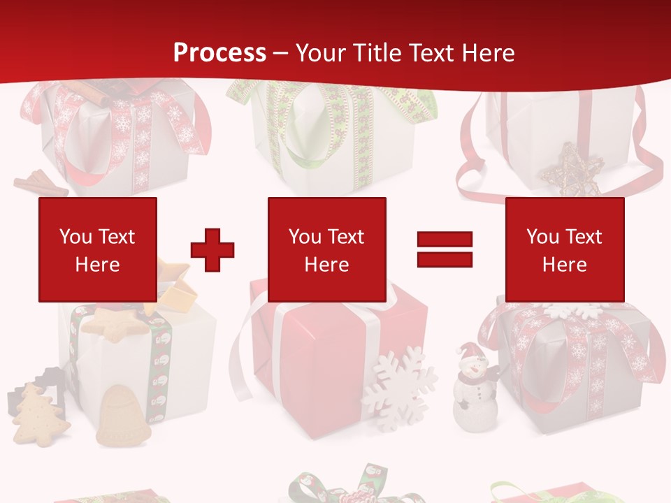 Deko Verpackt Bescherung PowerPoint Template