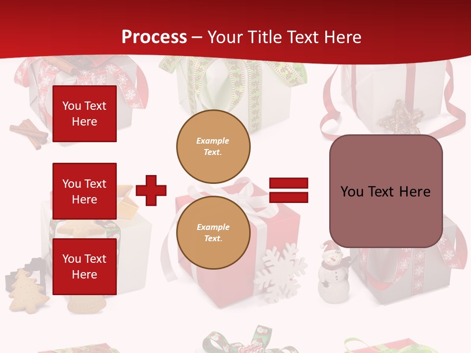 Deko Verpackt Bescherung PowerPoint Template