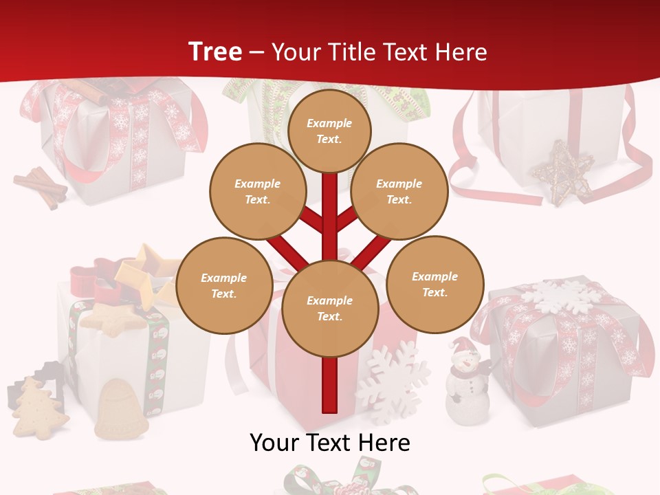 Deko Verpackt Bescherung PowerPoint Template