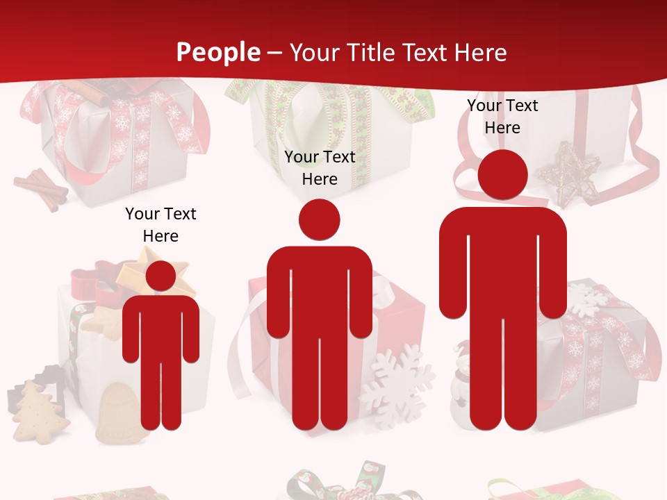 Deko Verpackt Bescherung PowerPoint Template