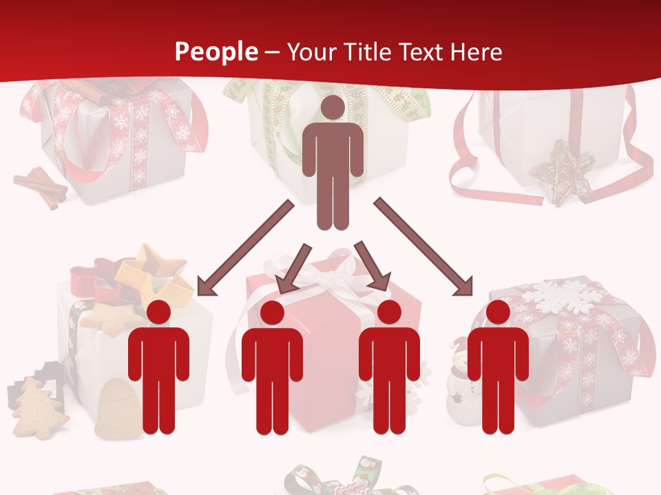 Deko Verpackt Bescherung PowerPoint Template