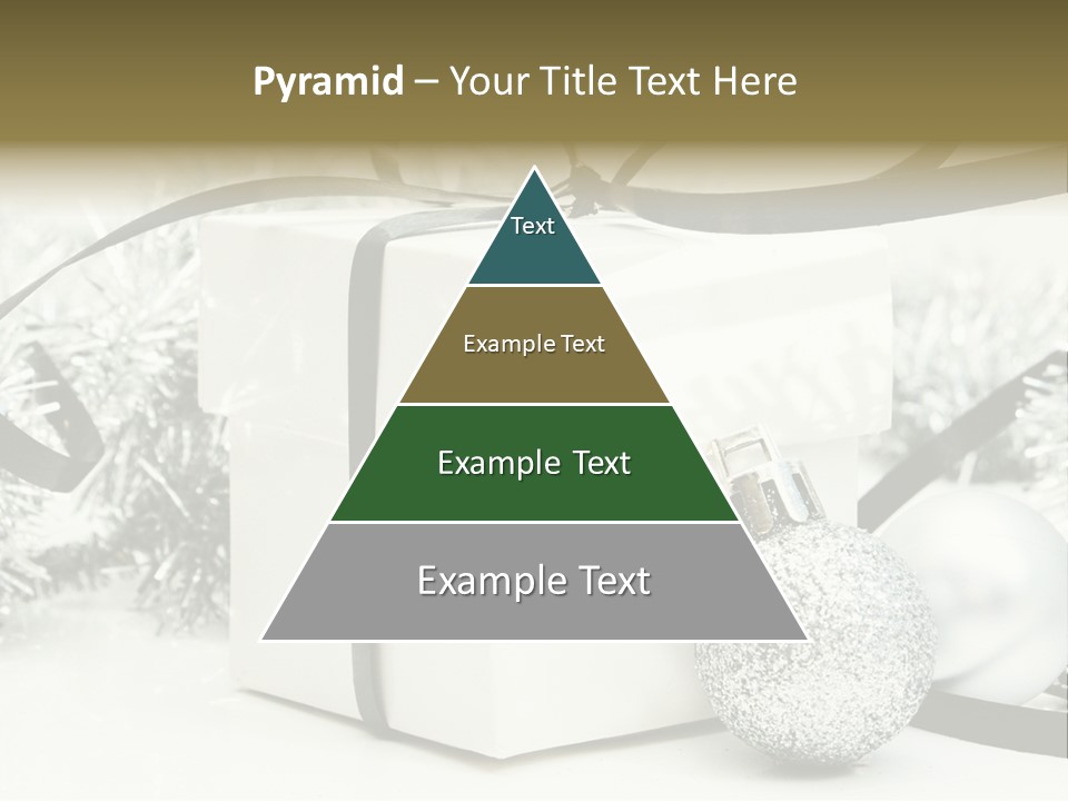 Gift Silver Box PowerPoint Template