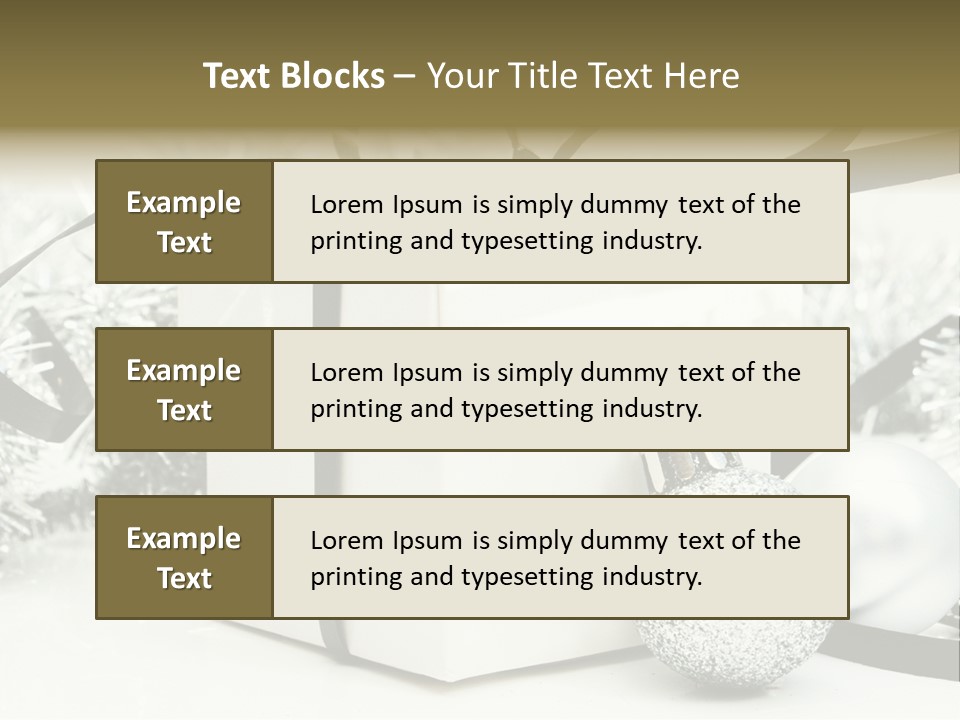 Gift Silver Box PowerPoint Template
