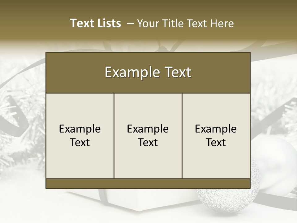 Gift Silver Box PowerPoint Template