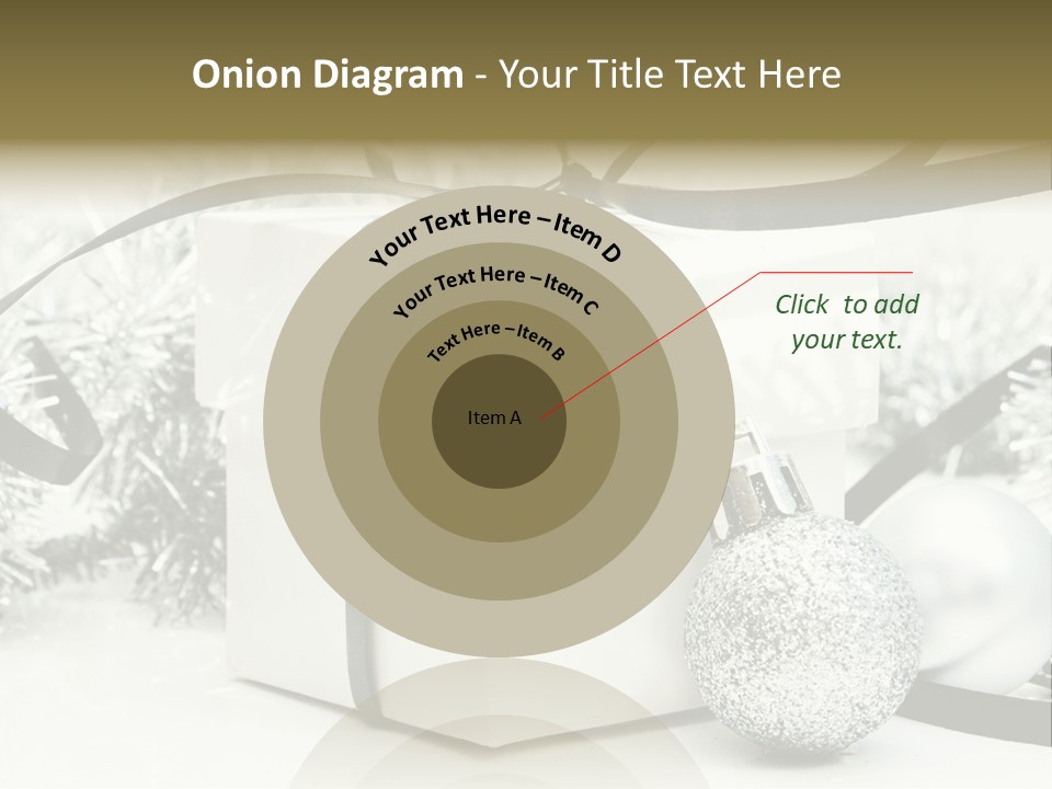 Gift Silver Box PowerPoint Template