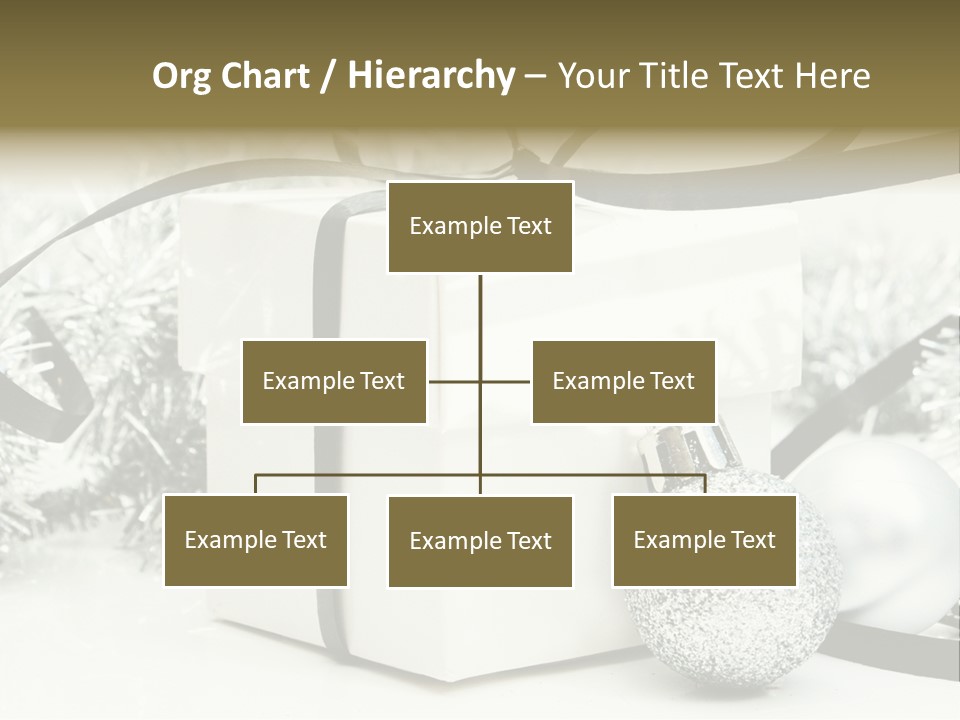 Gift Silver Box PowerPoint Template