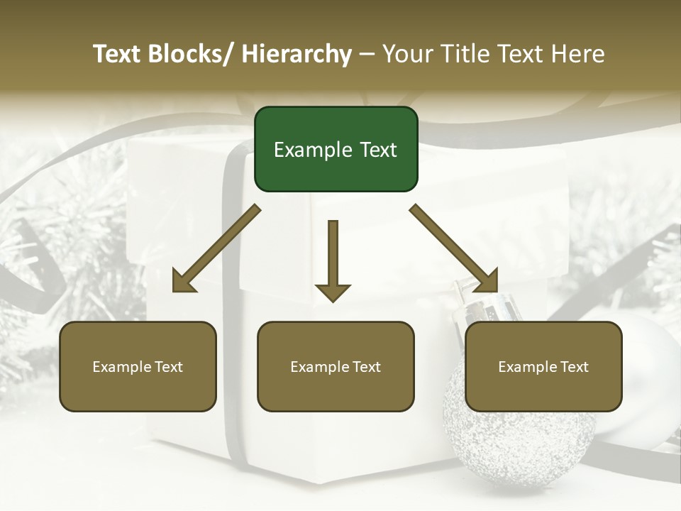 Gift Silver Box PowerPoint Template