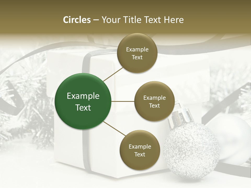 Gift Silver Box PowerPoint Template