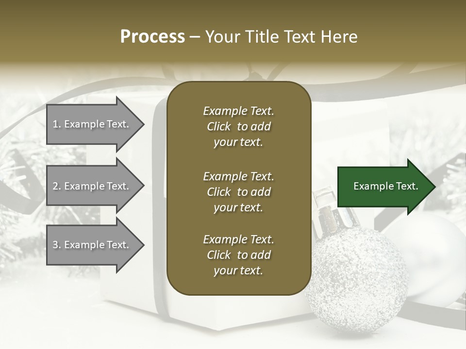Gift Silver Box PowerPoint Template