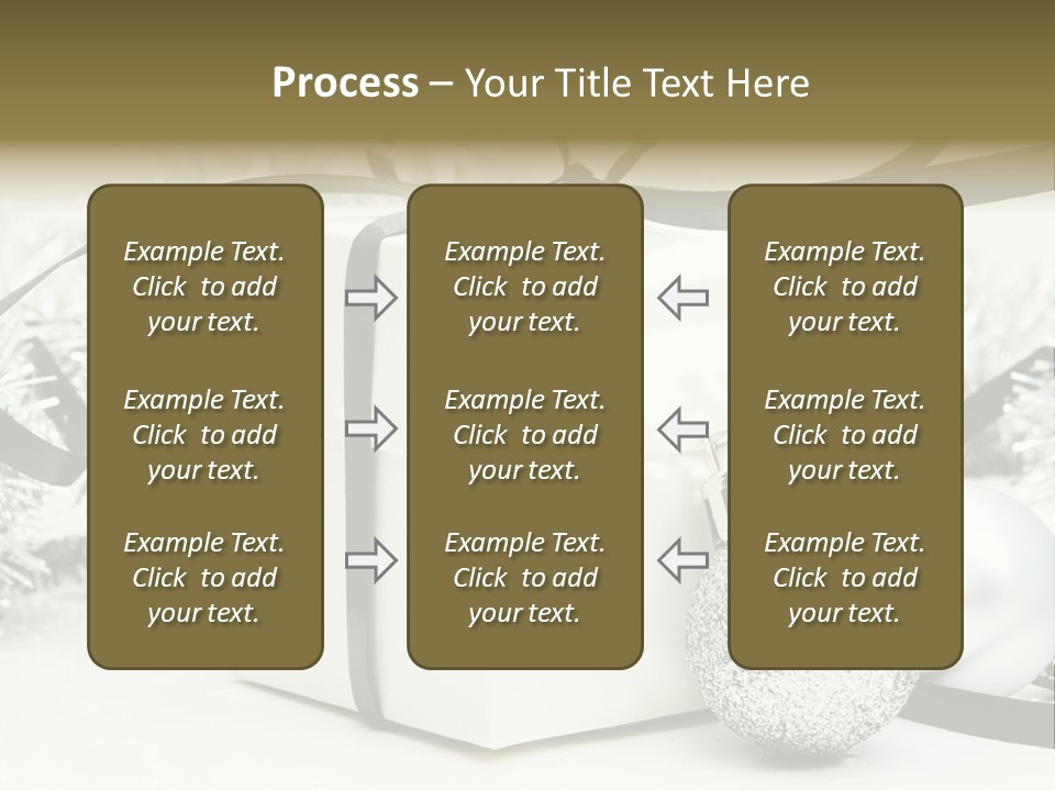 Gift Silver Box PowerPoint Template