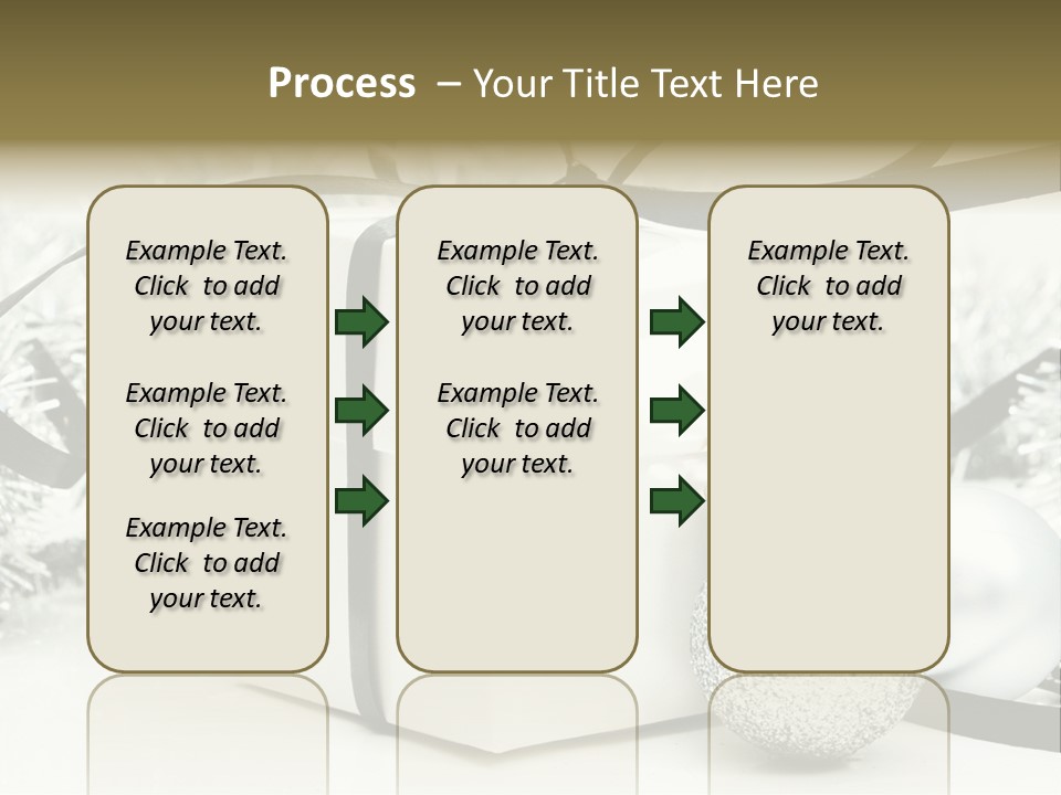 Gift Silver Box PowerPoint Template