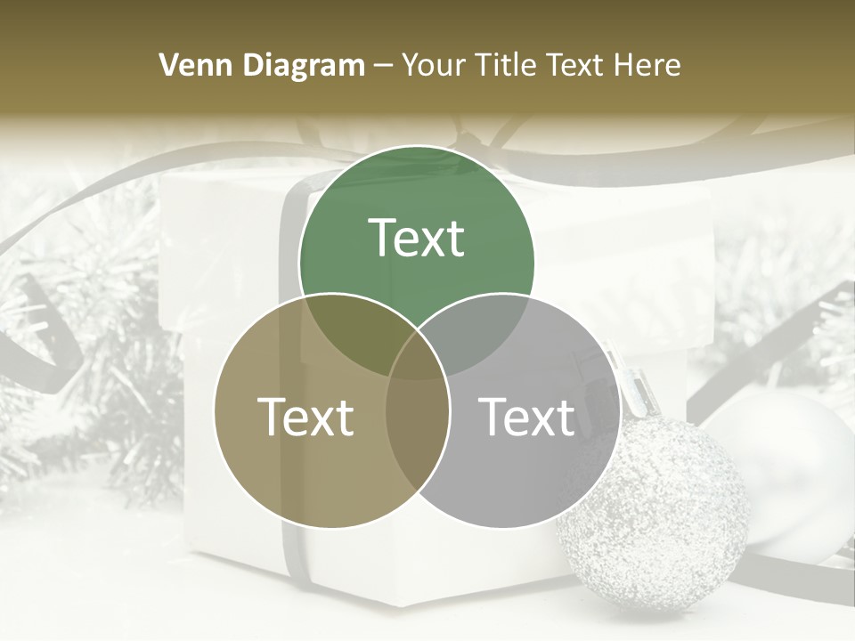 Gift Silver Box PowerPoint Template