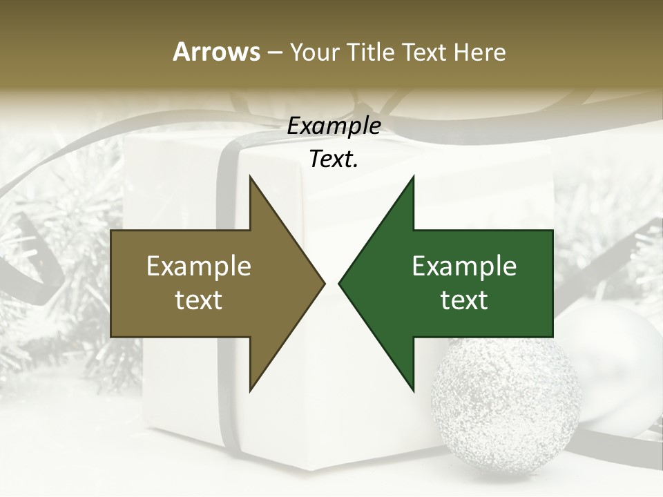 Gift Silver Box PowerPoint Template