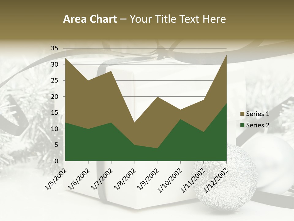 Gift Silver Box PowerPoint Template